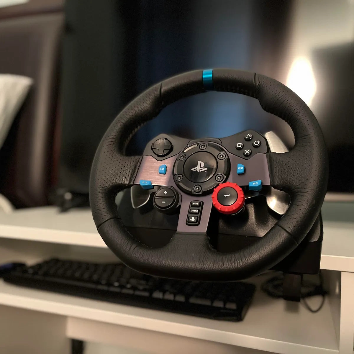 Logitech G29 Driving Force Racing Wheel - Think24 Gaming & Gadgets Qatar Logitech G29 Driving Force Racing Wheel - Think24 Gaming & Gadgets Qatar